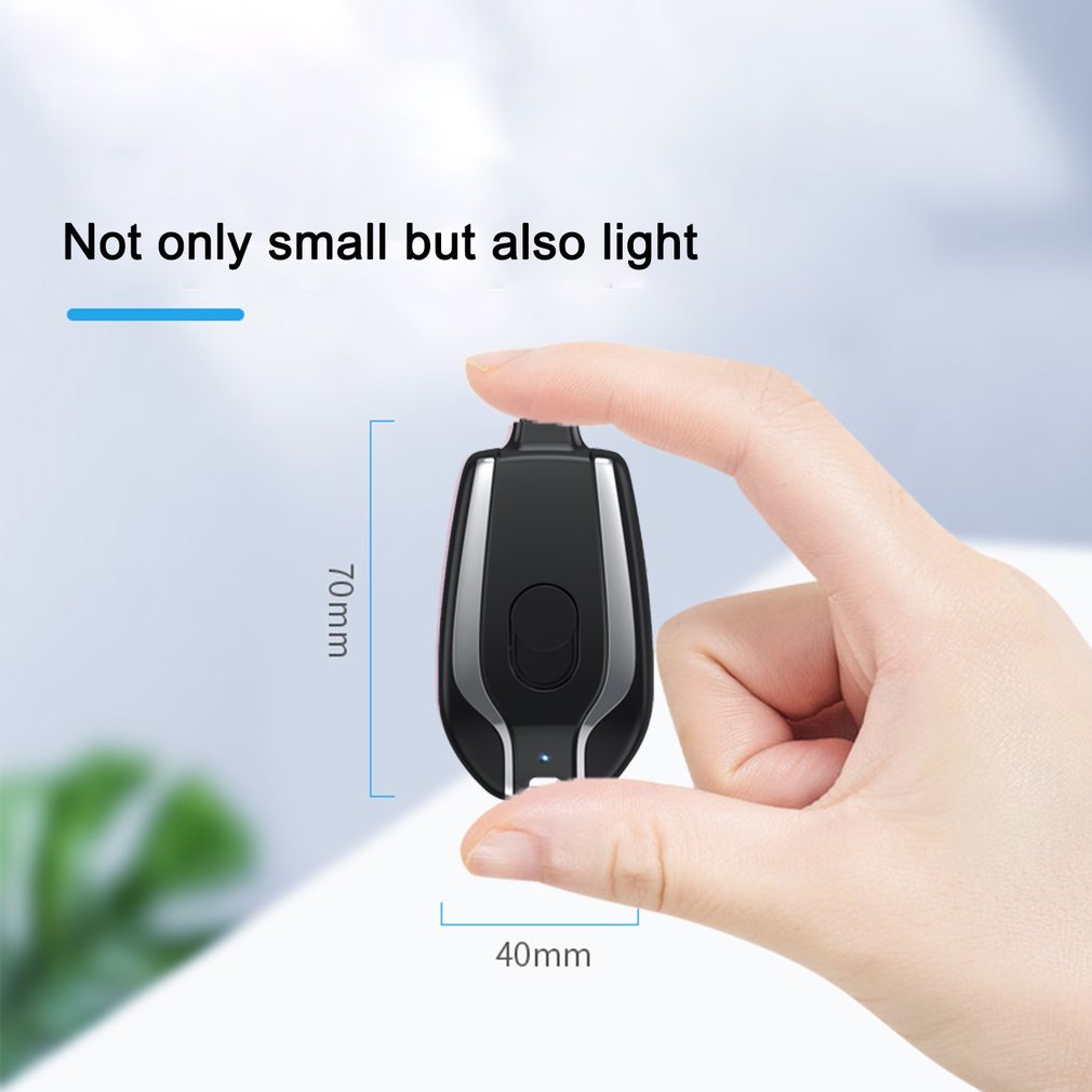 1500mAh PORTABLE KEYCHAIN POWER BANK