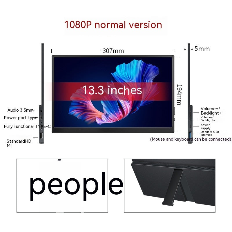Touchscreen portable monitor
