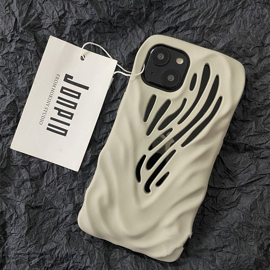 TITANIUM GRAY WIND HOLLOWED PHONE CASE