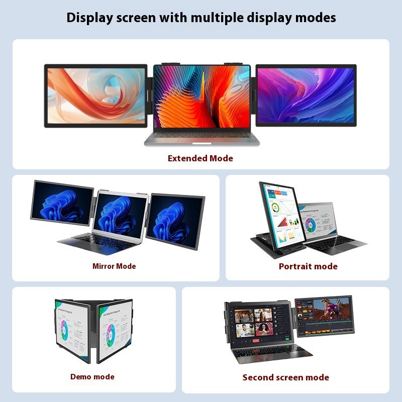 14INCH DUAL SCREEN PORTABLE MONITOR LAPTOP