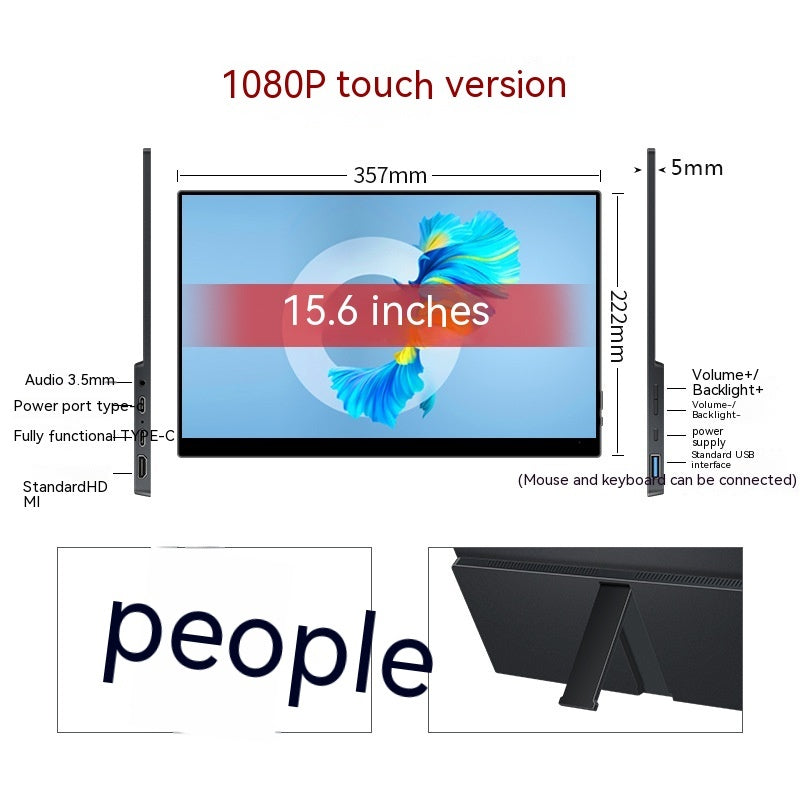 Touchscreen portable monitor
