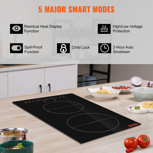 Electric Cooktop2 Burners Stove