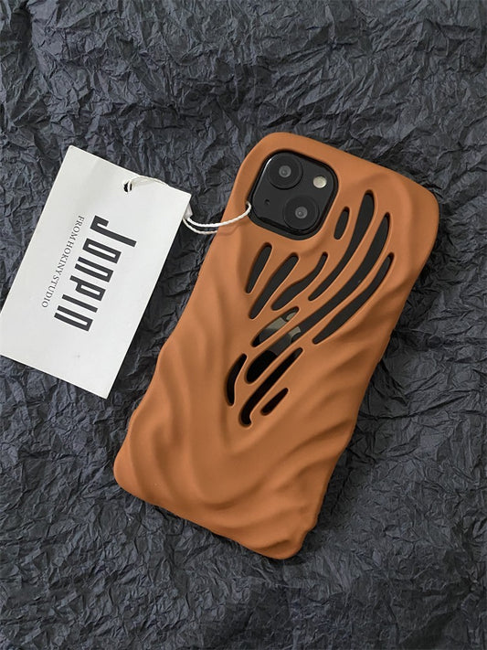 TITANIUM GRAY WIND HOLLOWED PHONE CASE