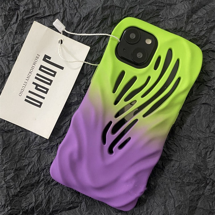 TITANIUM GRAY WIND HOLLOWED PHONE CASE