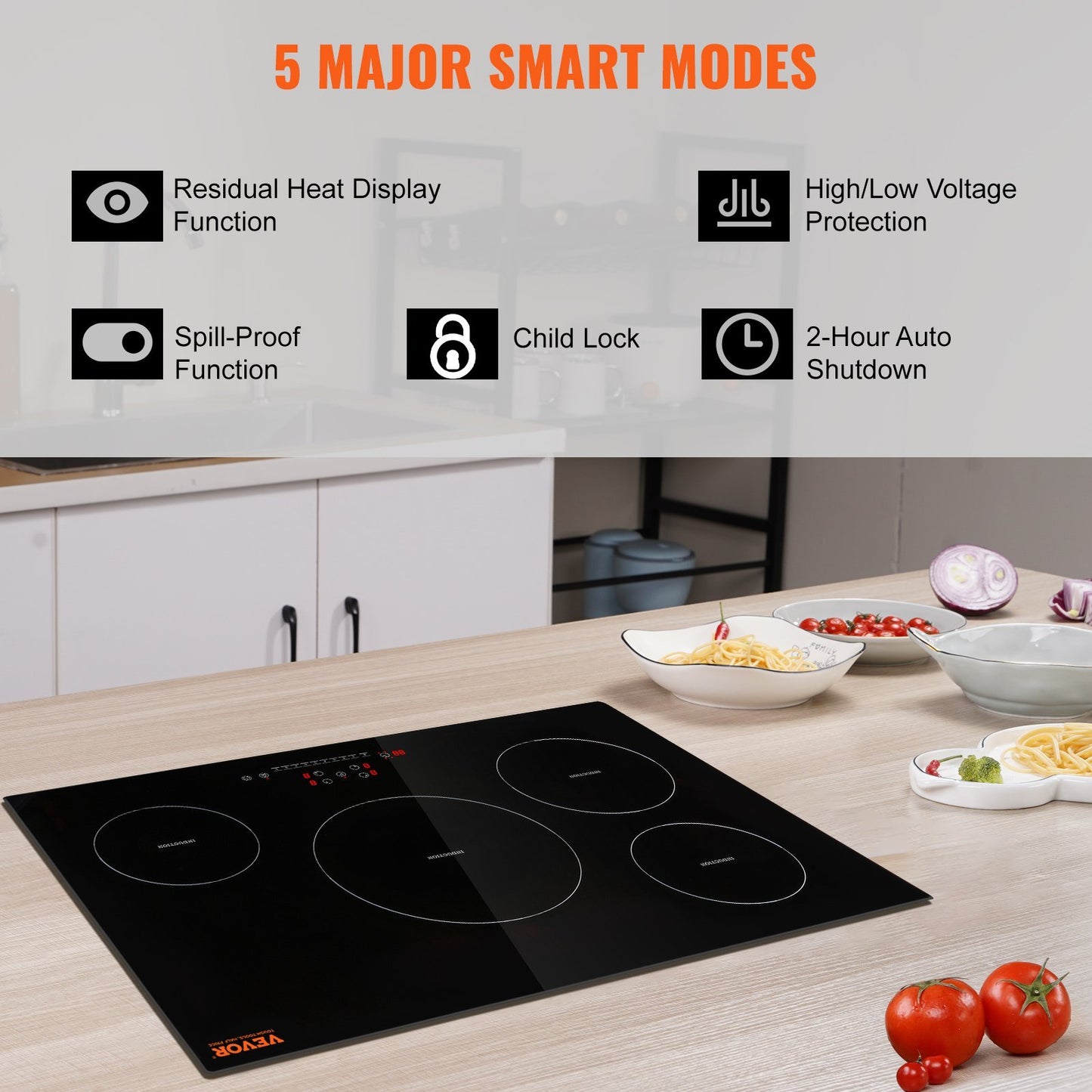 ELECTRIC COOKTOP 4 BURNERS INDUCTION STOVE