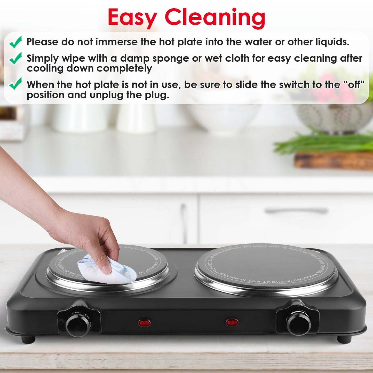 2000 WATT ELECTRIC BURNER2000 Watt Electric Burner – Portable Double