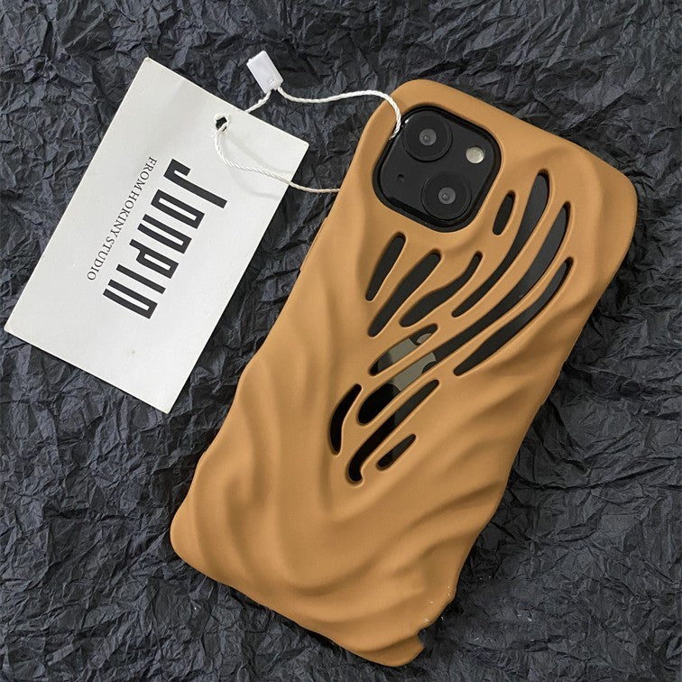 TITANIUM GRAY WIND HOLLOWED PHONE CASE