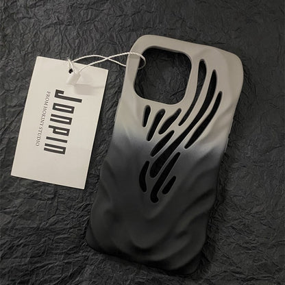 TITANIUM GRAY WIND HOLLOWED PHONE CASE