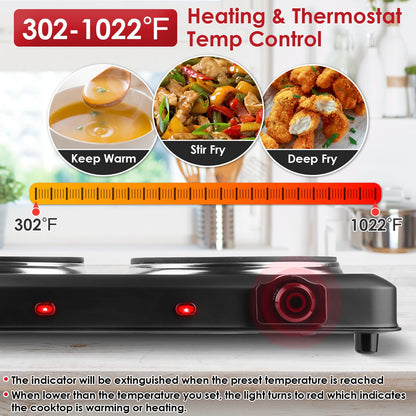 2000 WATT ELECTRIC BURNER2000 Watt Electric Burner – Portable Double