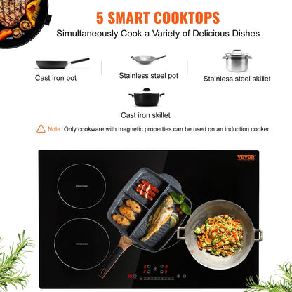 ELECTRIC COOKTOP 4 BURNERS INDUCTION STOVE