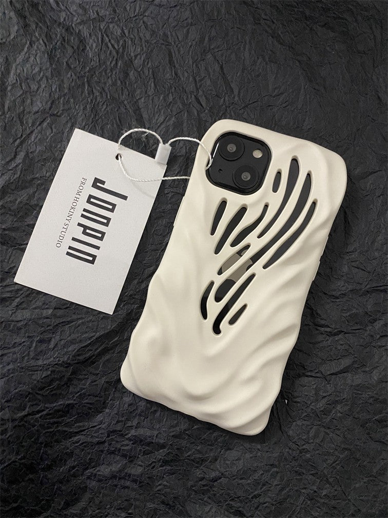 TITANIUM GRAY WIND HOLLOWED PHONE CASE