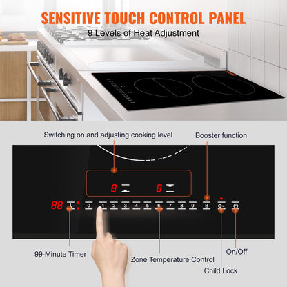 Electric Cooktop2 Burners Stove