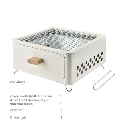 SQUARE BARBECUE OVEN OUTDOORS,