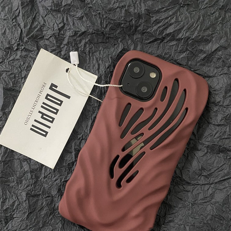 TITANIUM GRAY WIND HOLLOWED PHONE CASE