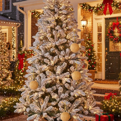 6PCS Set Glass Christmas Ball Ornaments Shimmering Hanging Decorations For Holiday Tree & Party Festive Xmas Decor FBA Shipment