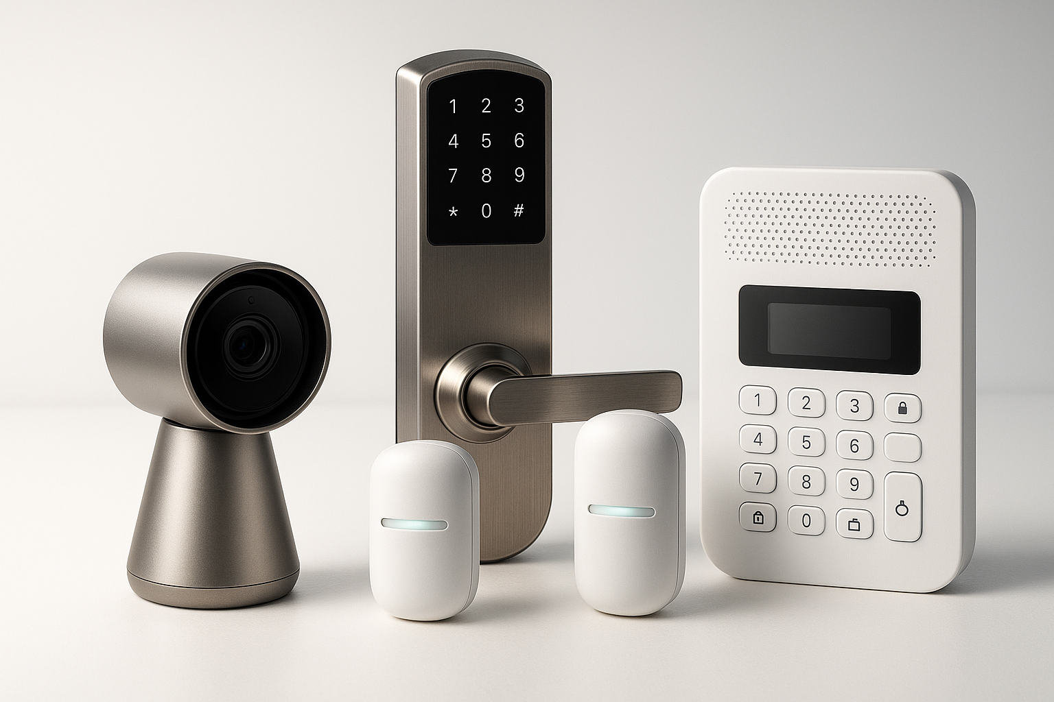 generate an beautiful security products image and create attractive